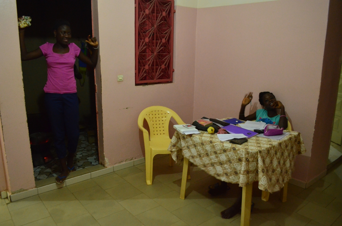 Logement des bénévoles dans une famille sénégalaise